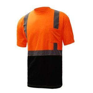 Class 2 Safety T-shirt With Black Bottom